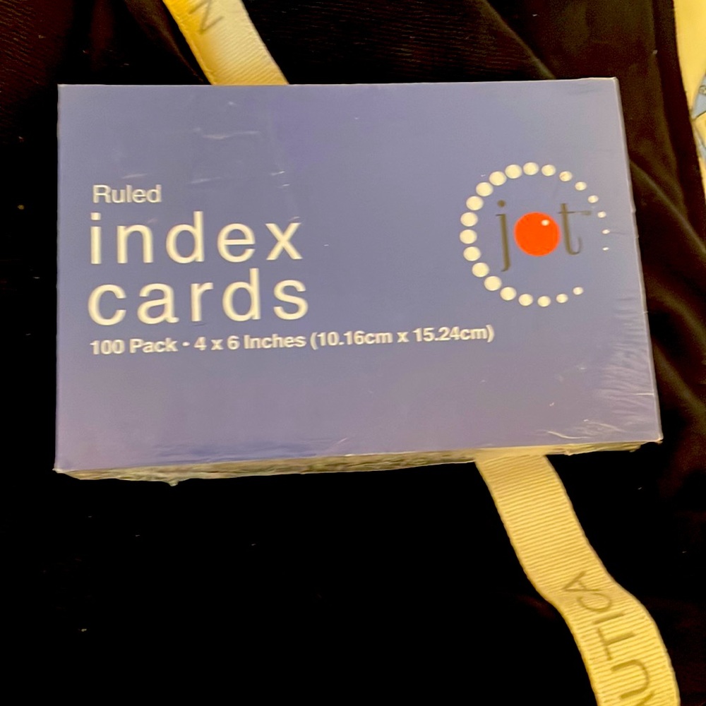 Jot Ruled Index Cards